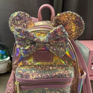 Pink sequence loungefly